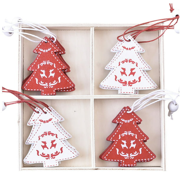 nordic style wooden JOY  christmas hanging  decoration white 
